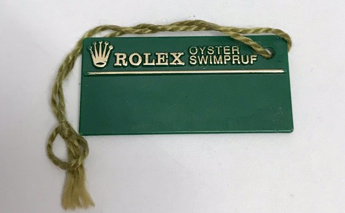 Rolex green tag hangtag - tag,