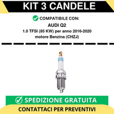 KIT 3 CANDELE per AUDI Q2 1.0