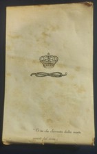 Ricordino di Vittorio Emanuele