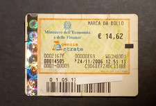 MARCA DA BOLLO 14,62 TELEMATICA DATA 24/11/2006 senza adesivo