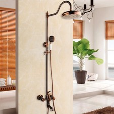 Set doccia a pioggia bagno oro