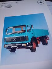 CAMION MERCEDES 1414 TRUCK BROCHURE TECNICA + ANGEBOT PAPER TEDESCO 
