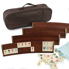 Set Rummy Rack Ovale in Legno