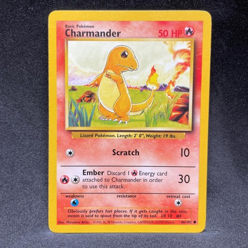 Charmander 102 base set - base,