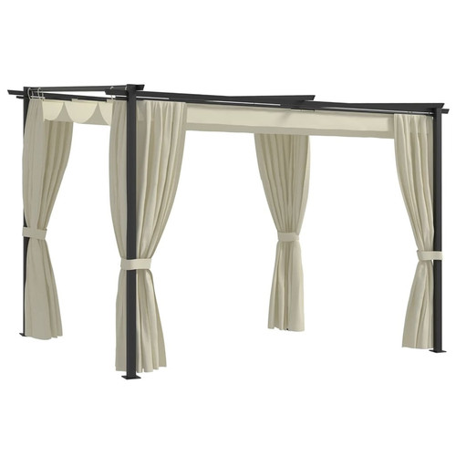 Gazebo with curtains - gazebo,