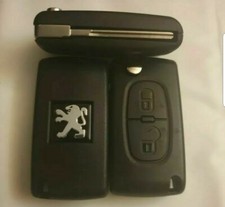 Coque Clé Plip Peugeot pour 107 207 307 308 407 2 bouton CE0536 avc rnur