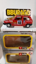 Bburago Fiat Uno Rally in rosso 1:24 in scatola Burago