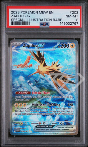 Pokémon card zapdos - pokémon, ex