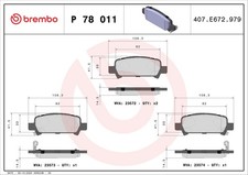BREMBO P78011 Kit Pastiglie