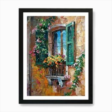 Quadro Balcone A Roma 4 Art