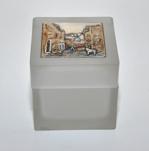 Porta gioie caramelle vetro