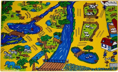 Tappeto educativo 3x5 bambini
