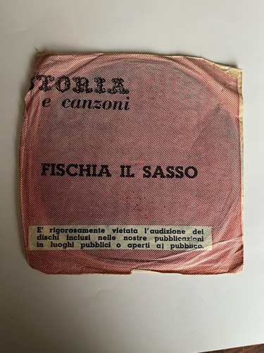 Fascismo fischia sasso - fascismo, il