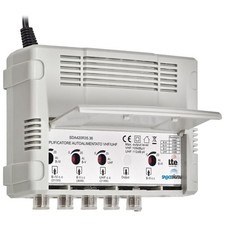 Amplificatore antenna segnale TV VHF/UHF da interno 4 in 1 out con cavo 220V 5G