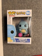 Funko Pop Pokemon Squirtle 504 Flocked Game Stop Exclusive