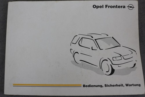 Opel frontera manuale - frontera,