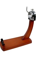 Fackelmann 02123 Supporto per prosciutto in Pino, Legno, Nero e Inox, 36,5 x 16