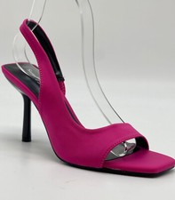 Scarpe donna ragazza primavera estate decolleté rosa fucsia tacco alto