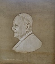 Filigrana Papa Giovanni XXIII Miliani Fabriano 37,5x44