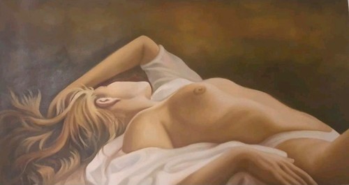 Quadro olio ritratto donna - ritratto,