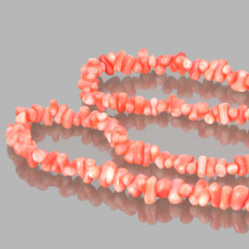 Collana Di Corallo In Pelle