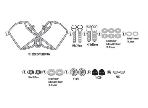 Kit telaietti givi te1200 per - kit,