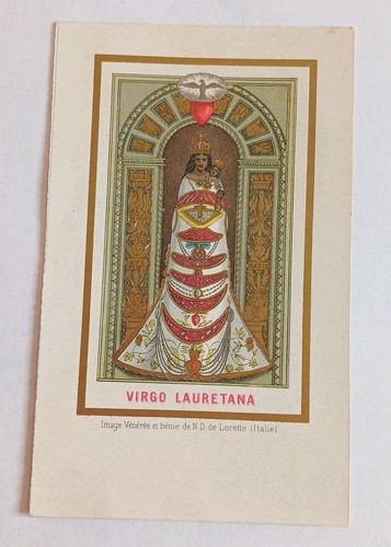 Ancienne image pieuse virgo - ancienne,