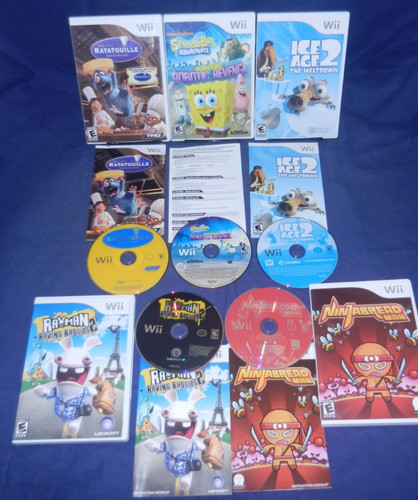 Wii ratatouille spongebob - wii;,
