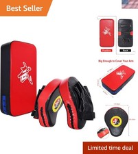 Set kick pad e guanti in pelle