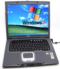 Windows XP Retro Laptop Acer TravelMate 800 LCi 15" Intel Centrino Ati Radeon