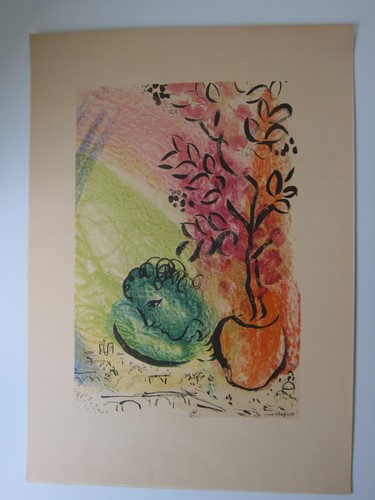 Marc chagall litografia 1954 - chagall,