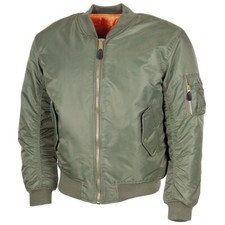 US Giacca da Pilota MA1, Verde