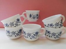 NUTELLA ARCOPAL 6 TAZZE DA COLAZIONE VINTAGE FIORI AZZURRI 