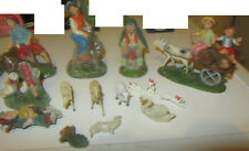 Presepe Lotto Pastori natività pastorelli in Pasta vintage ITALY DA RESTAURARE
