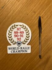 Adesivo World Rally Champion Lancia Logo Originale Emblema Stemma Raro