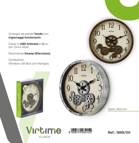 Pezzo orologio parete - orologio, in