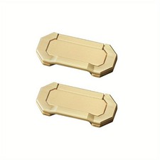 Cassettiera decorativa 2 pezzi estraibile metallo oro spazzolato design ottagonale retrò