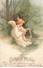 Angeli #MK41612 Joyeux Noel Ange Cherubino Collana Di Fiori