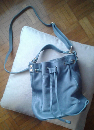 Borsa secchiello vera pelle - borsa,