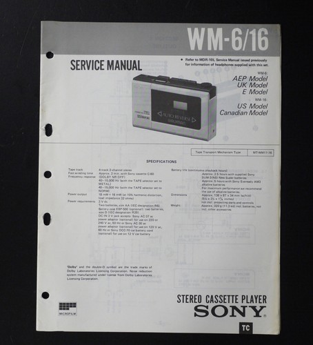Walkman cassetta originale
