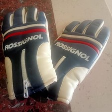 GUANTI SKI ROSSIGNOL FRANCE TAGLIA LARGE REAL VINTAGE PELLE PERFETTI