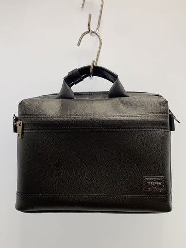 Borsa porter pelle nera - borsa, in