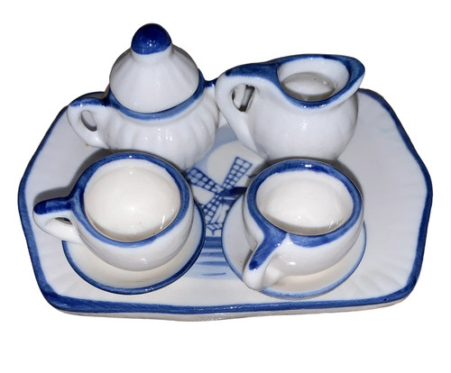 Vintage miniature tea set - vintage,