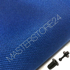 8 CLIPS per CORNICE + TELA ACUSTICA DIFFUSORI BLU TESSUTO TELINA PER CASSE 