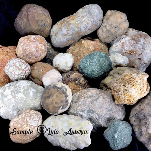 Libbre interi geodes - 5, agate