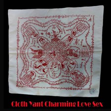 Amuleto Thai Panno Bianco Yant