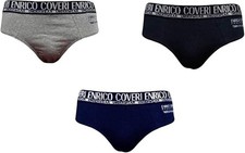 Coveri 6 Slip Uomo Enrico Cotone bielastico Elastico Esterno RT. ES1500