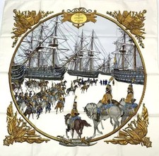 Sciarpa HERMES Carre 90 mare e