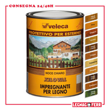 Impregnante Finitura Legno Con Cera Xiloval Cera 1 Lt Tutti I Colori Resiste U.V