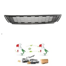 GRIGLIA PARAURTI PER VW POLO 09 6R MASCHERA CALANDRA ANTERIORE CENTRALE INFERIO